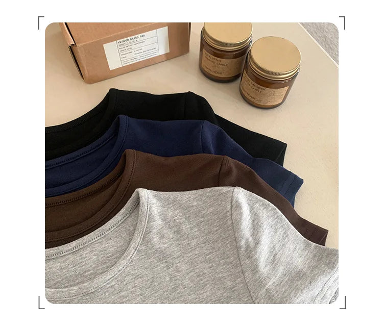 Basic Solid Crop Top